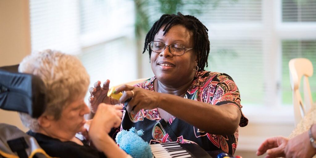 This KenCrest Nurse Brings Cheer to her Resident's Home